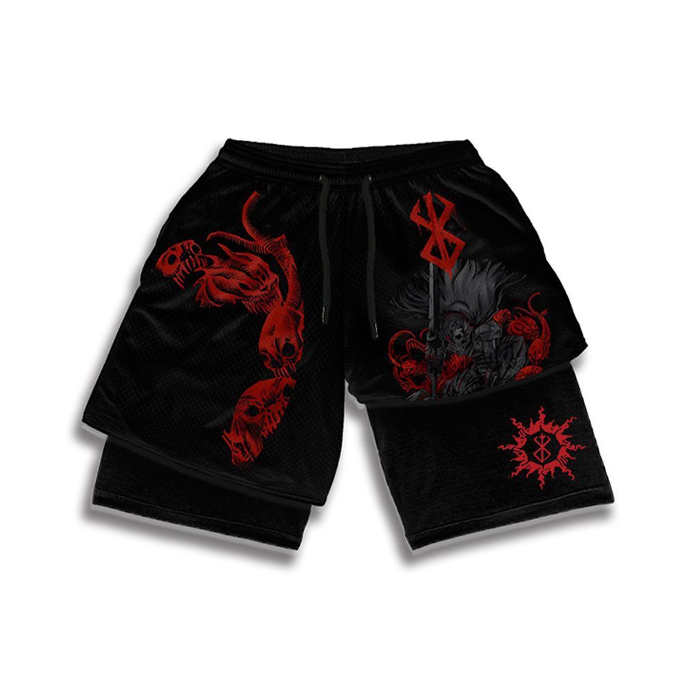 Compression Shorts Berserk Red